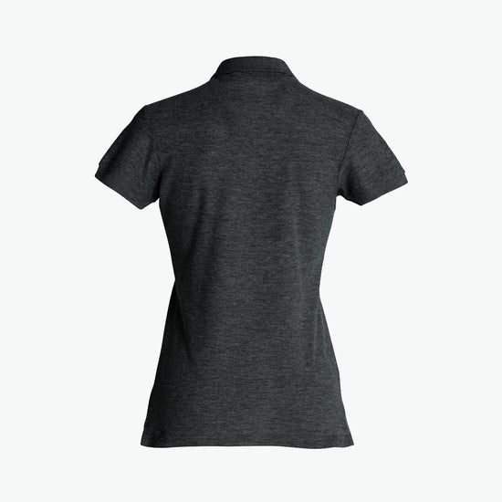 Clique Basic Polo Women - Antraciet Melange Polo Dames Clique