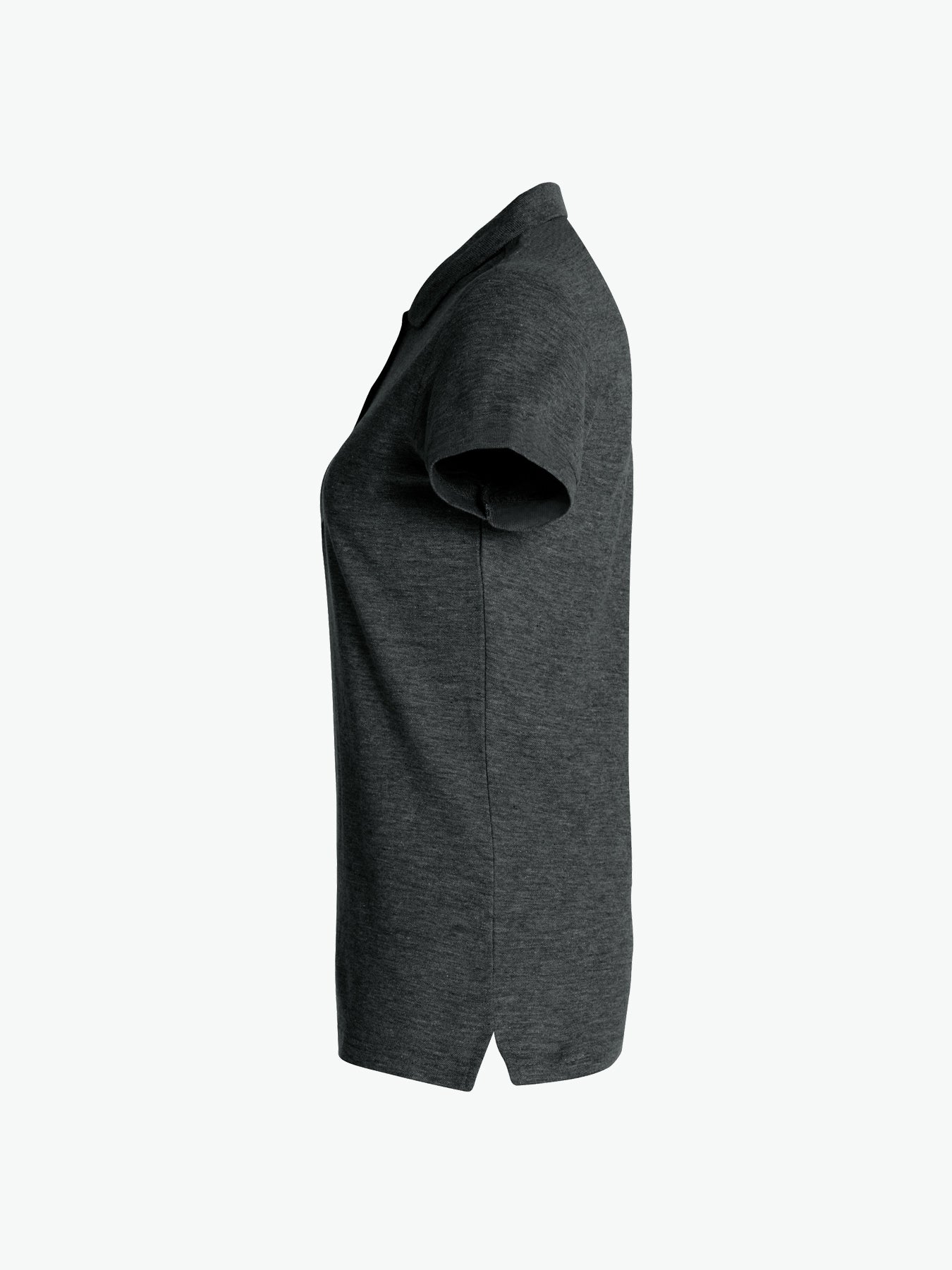 Clique Basic Polo Women - Antraciet Melange Polo Dames Clique
