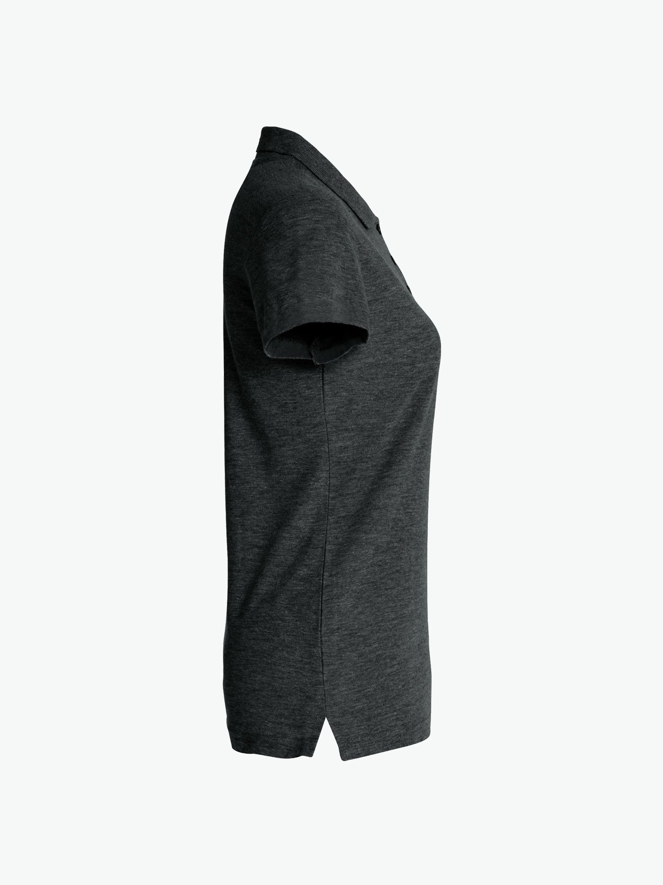 Clique Basic Polo Women - Antraciet Melange Polo Dames Clique