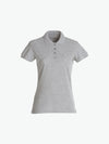 Clique Basic Polo Women - Grijsmelange Polo Dames Clique XS