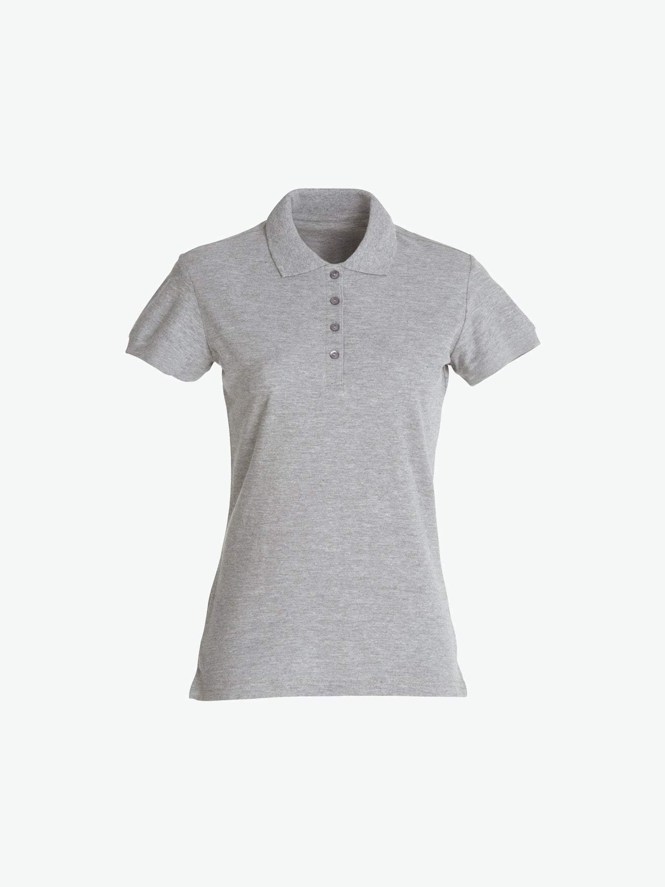 Clique Basic Polo Women - Grijsmelange Polo Dames Clique XS