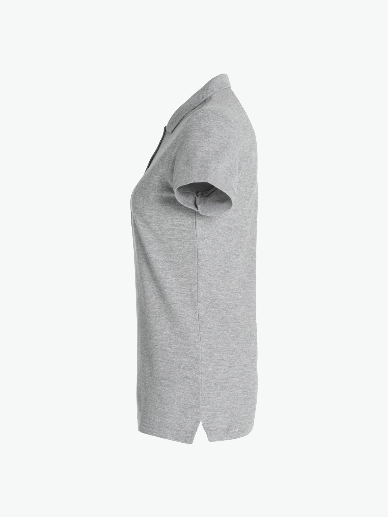 Clique Basic Polo Women - Grijsmelange Polo Dames Clique