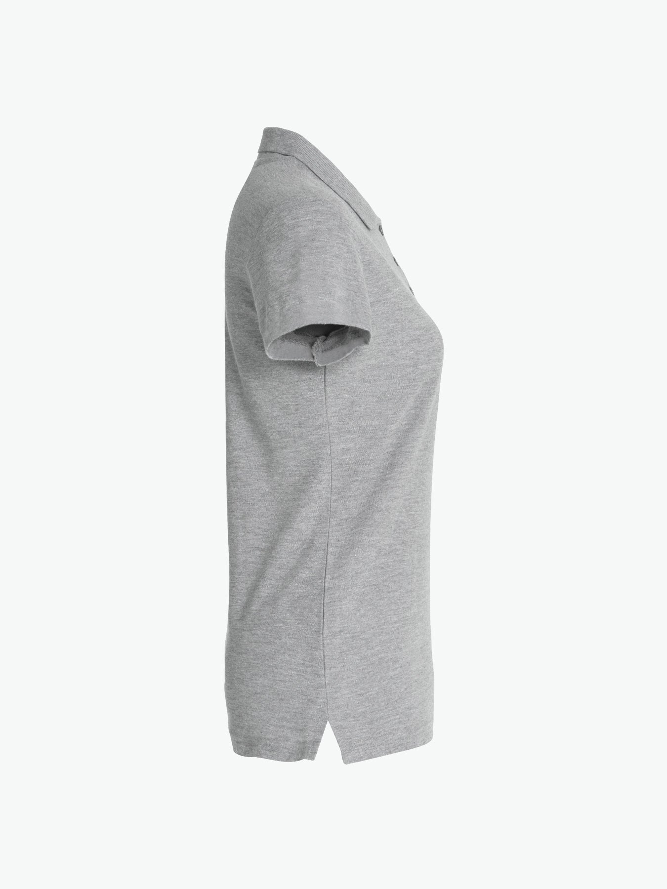 Clique Basic Polo Women - Grijsmelange Polo Dames Clique