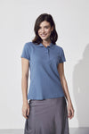 Clique Basic Polo Women - Zachtblauw Polo Dames Clique