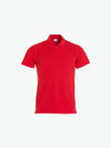 Clique Basic Polo S/S Junior - Rood Polo Junior Clique 90/100