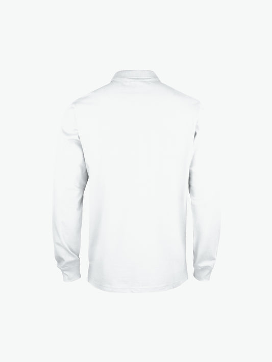 Clique Basic Polo L/S Junior - Wit Polo Junior Clique