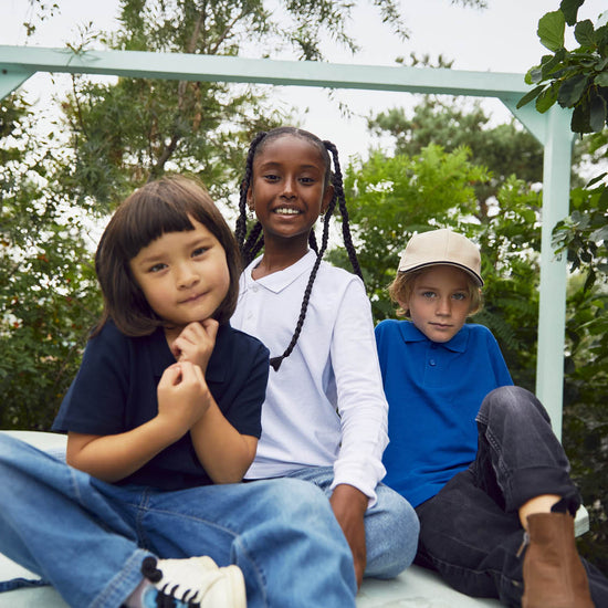 Clique Basic Polo S/S Junior - Wit Polo Junior Clique