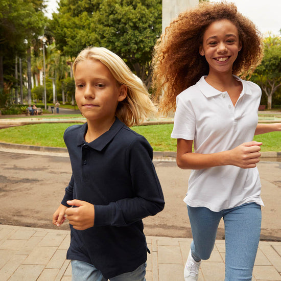 Clique Basic Polo S/S Junior - Wit Polo Junior Clique