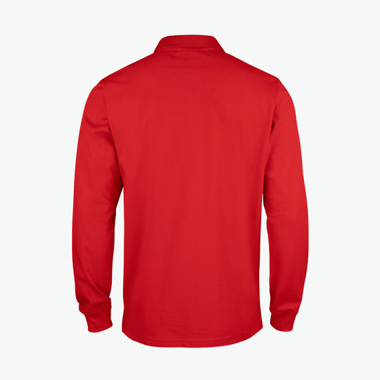 Clique Basic Polo L/S Junior - Rood Polo Junior Clique