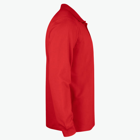 Clique Basic Polo L/S Junior - Rood Polo Junior Clique