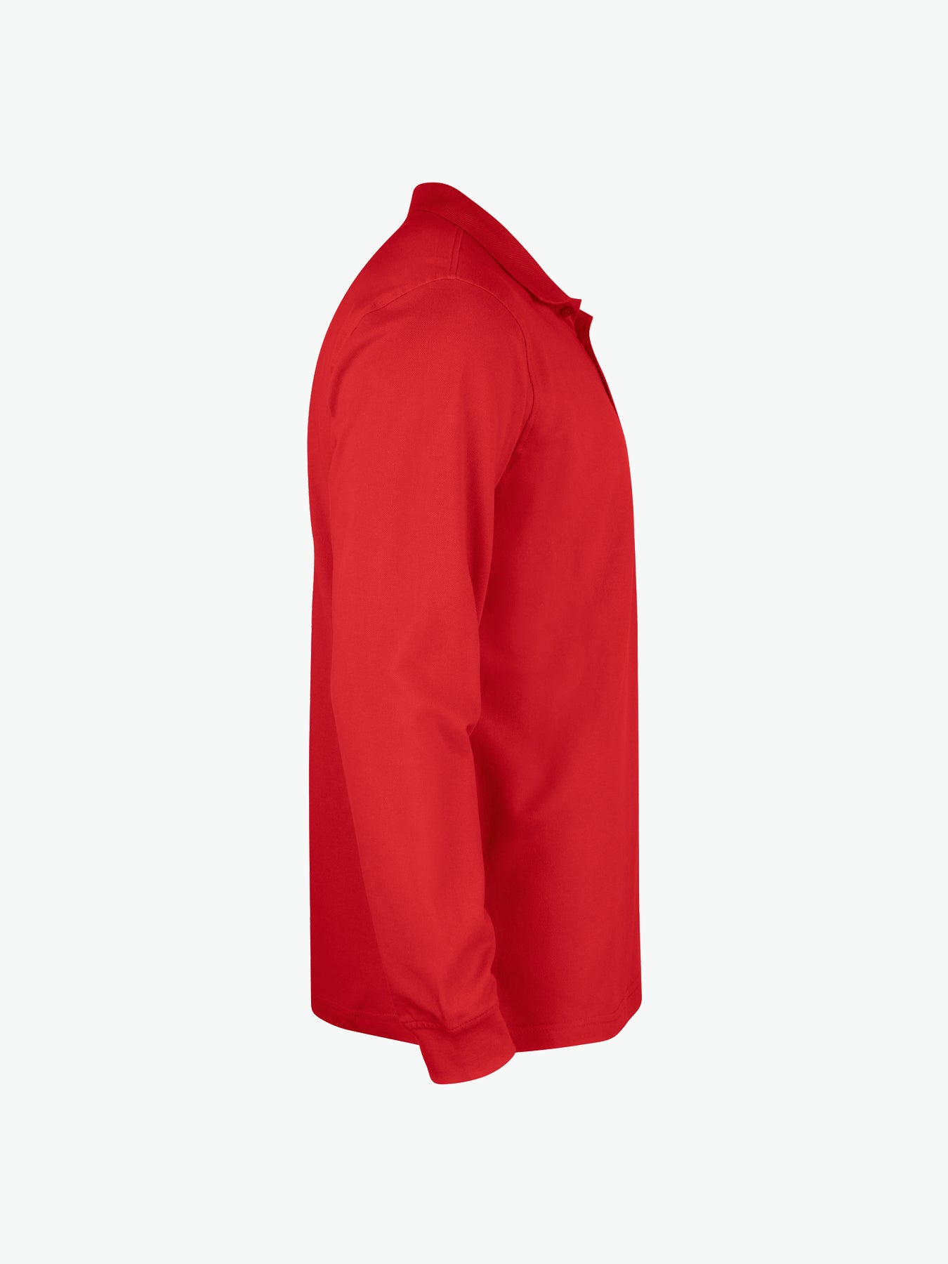 Clique Basic Polo L/S Junior - Rood Polo Junior Clique