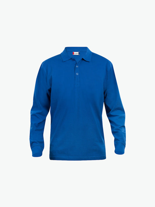 Clique Basic Polo L/S Junior - Kobalt Polo Junior Clique 90/100