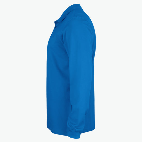 Clique Basic Polo L/S Junior - Kobalt Polo Junior Clique