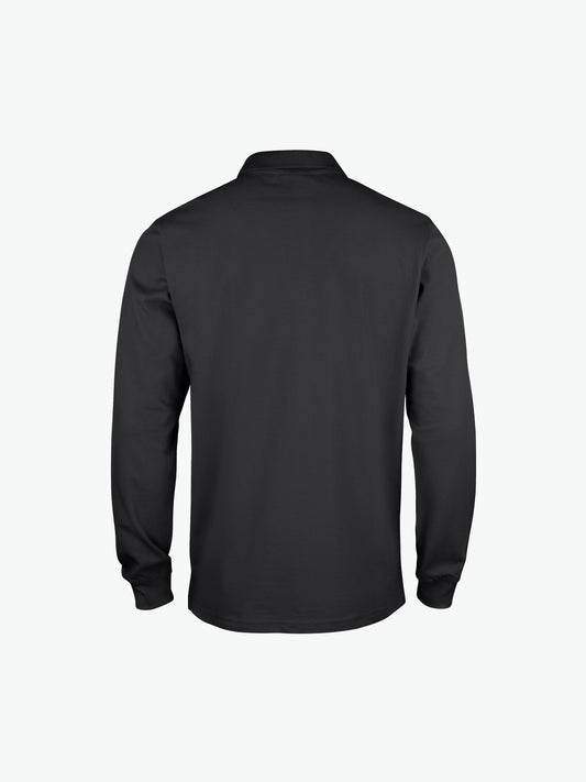 Clique Basic Polo L/S Junior - Zwart Polo Junior Clique