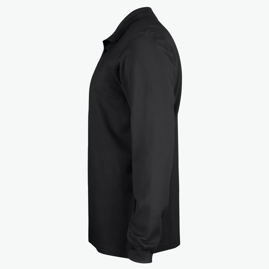 Clique Basic Polo L/S Junior - Zwart Polo Junior Clique