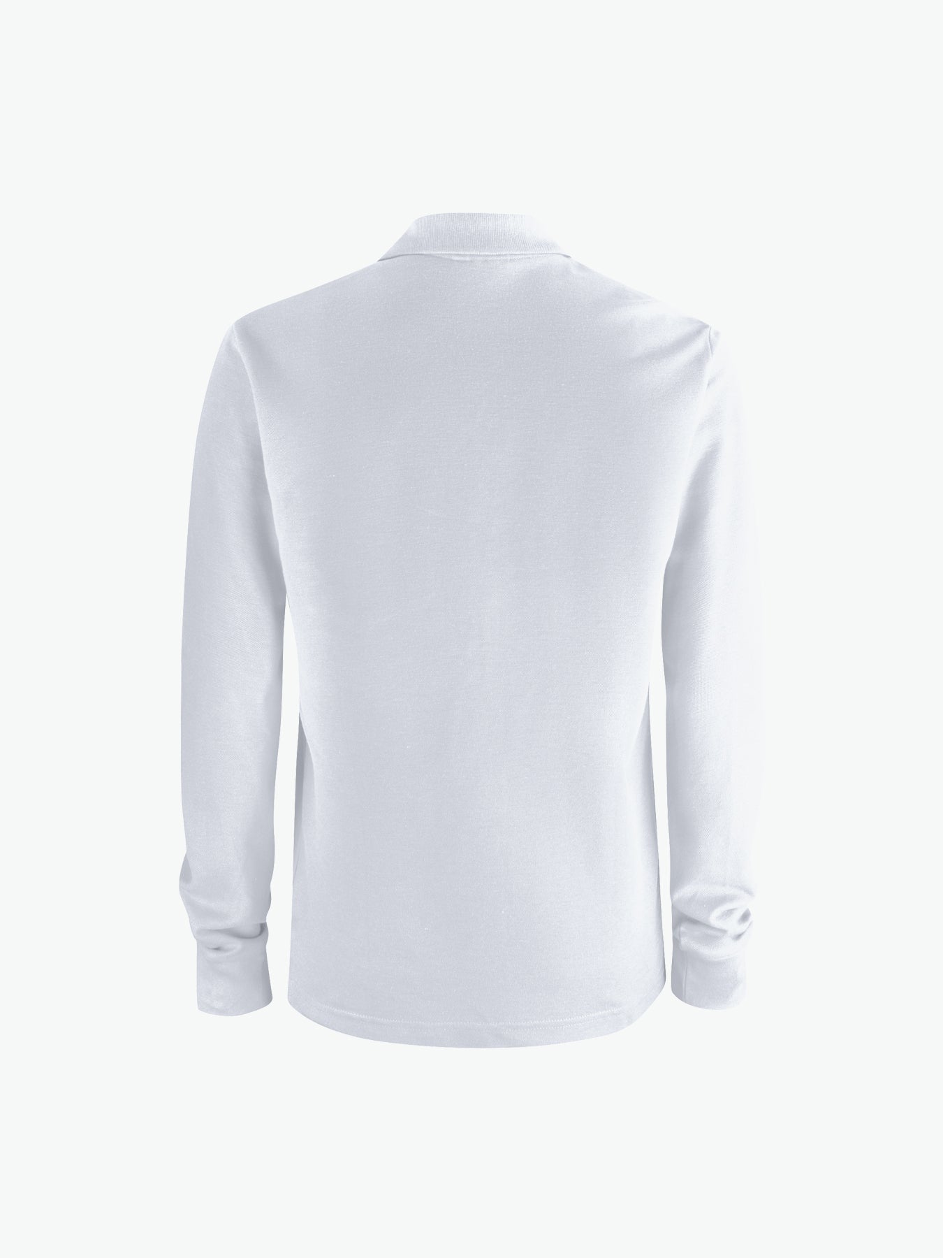 Clique Basic Polo L/S Pocket - Wit Polo Clique