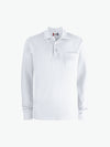 Clique Basic Polo L/S Pocket - Wit Polo Clique XS