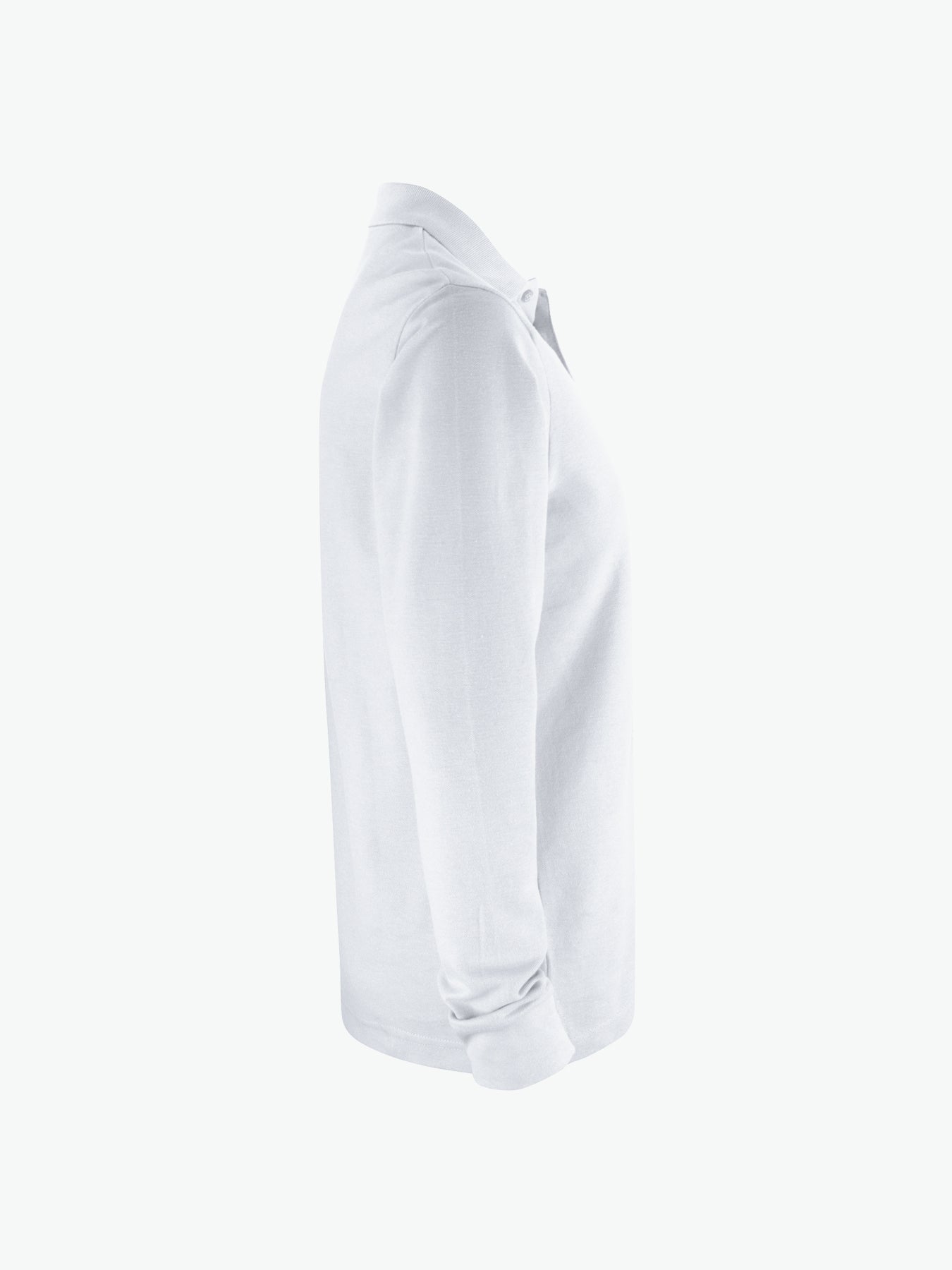 Clique Basic Polo L/S Pocket - Wit Polo Clique