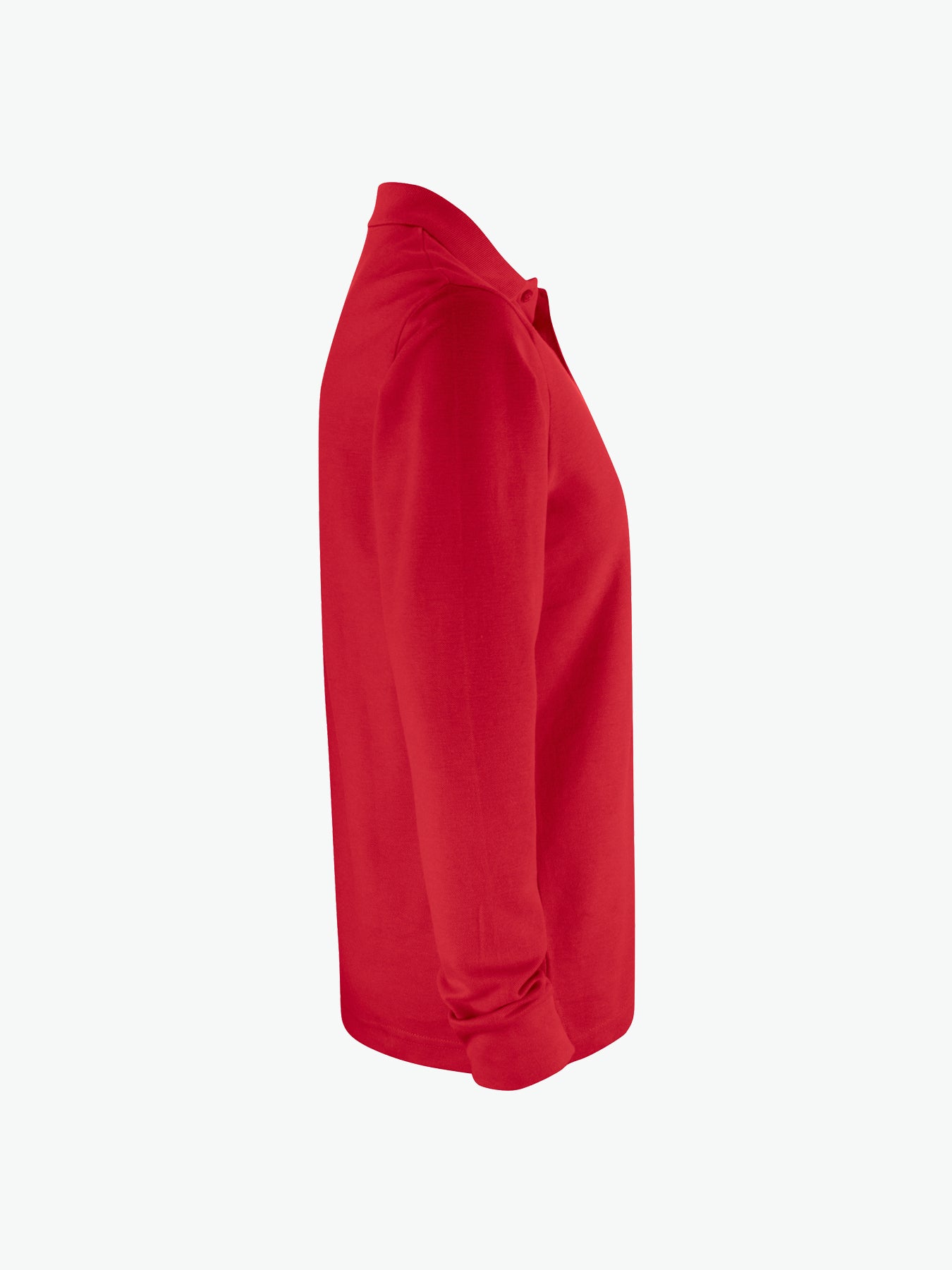 Clique Basic Polo L/S Pocket - Rood Polo Clique