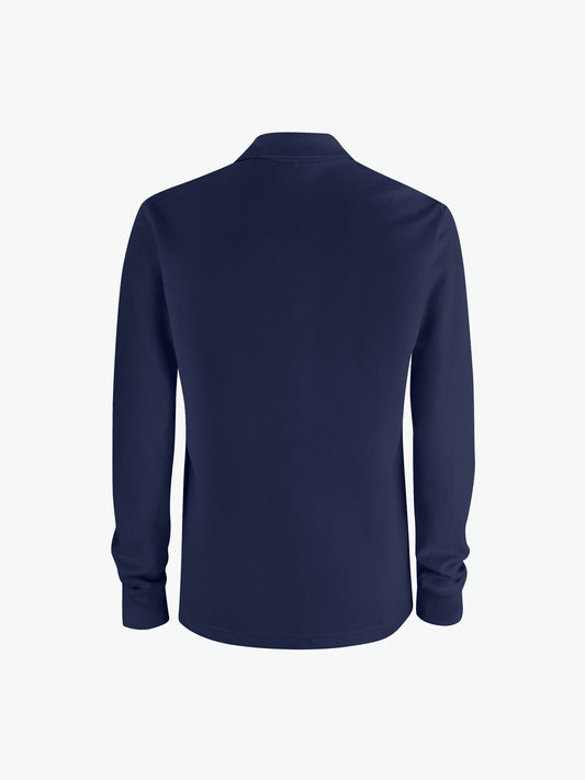Clique Basic Polo L/S Pocket - Dark Navy Polo Clique