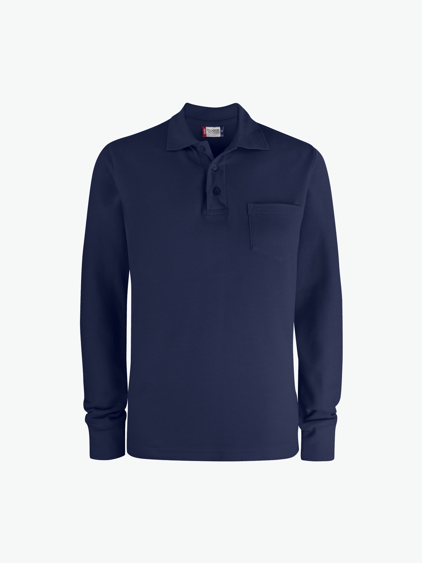 Clique Basic Polo L/S Pocket - Dark Navy Polo Clique S