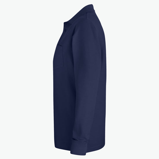 Clique Basic Polo L/S Pocket - Dark Navy Polo Clique