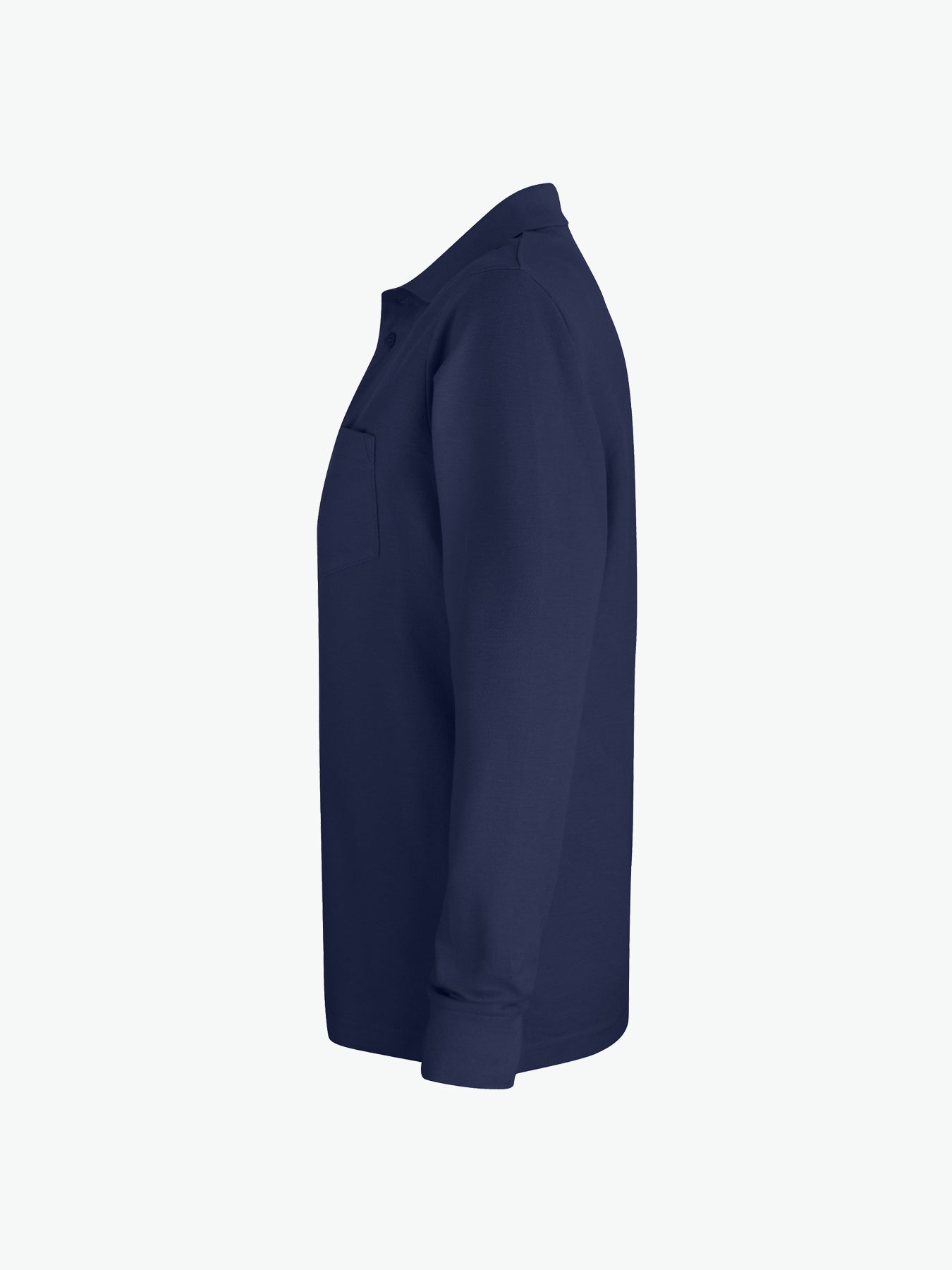 Clique Basic Polo L/S Pocket - Dark Navy Polo Clique