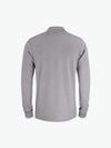 Clique Basic Polo L/S Pocket - Grijsmelange Polo Clique