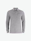 Clique Basic Polo L/S Pocket - Grijsmelange Polo Clique XS