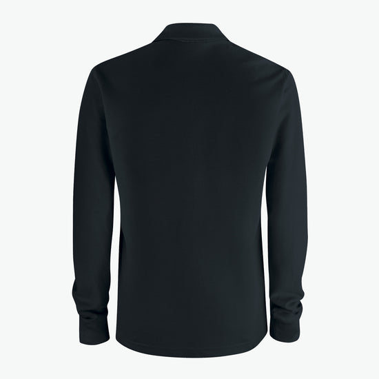Clique Basic Polo L/S Pocket - Zwart Polo Clique