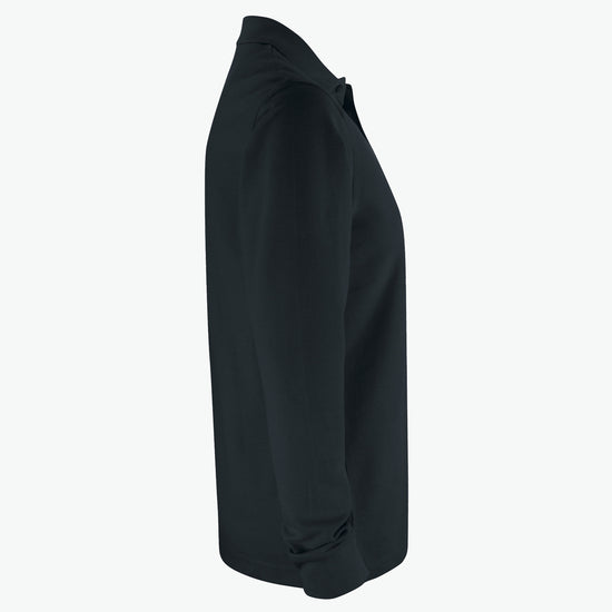 Clique Basic Polo L/S Pocket - Zwart Polo Clique