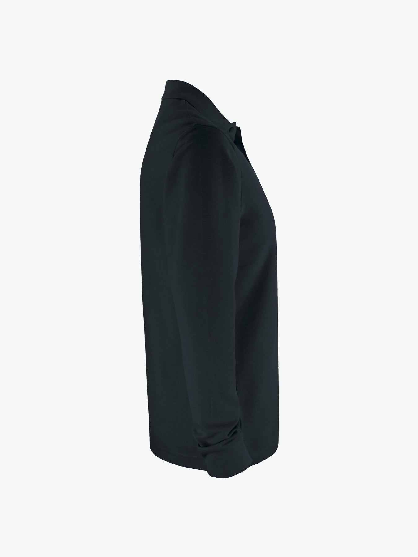 Clique Basic Polo L/S Pocket - Zwart Polo Clique