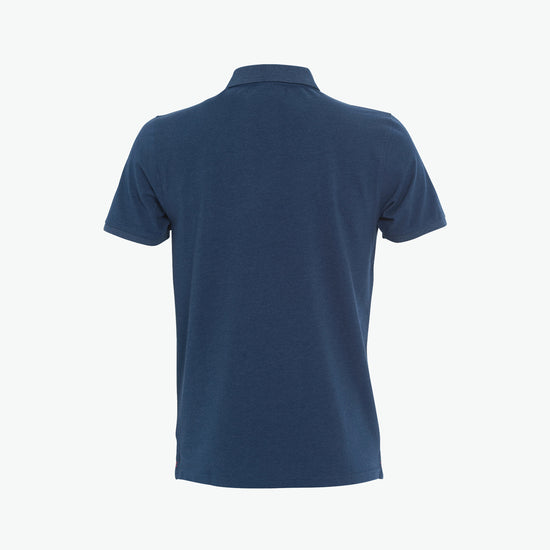 Clique Stretch Premium Polo - Blauwmelange Polo Clique