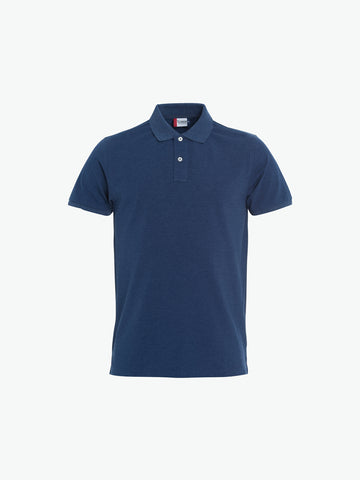Clique Stretch Premium Polo - Blauwmelange Polo Clique XS