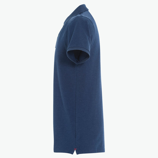 Clique Stretch Premium Polo - Blauwmelange Polo Clique