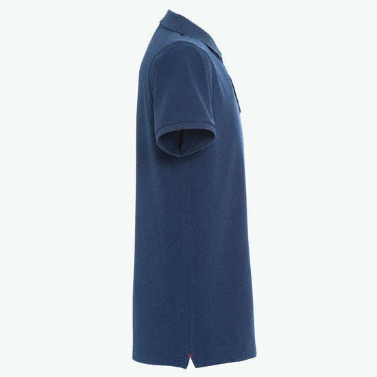 Clique Stretch Premium Polo - Blauwmelange Polo Clique