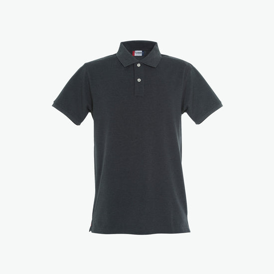 Clique Stretch Premium Polo - Antraciet Melange Polo Clique XS