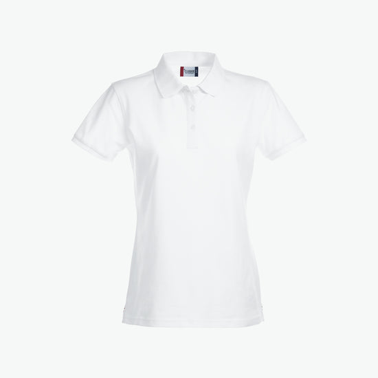 Clique Stretch Premium Polo Women - Wit Polo Dames Clique XS