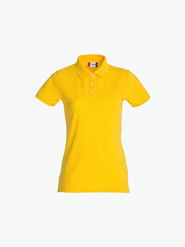 Clique Stretch Premium Polo Women - Lemon Polo Dames Clique S
