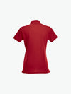 Clique Stretch Premium Polo Women - Rood Polo Dames Clique