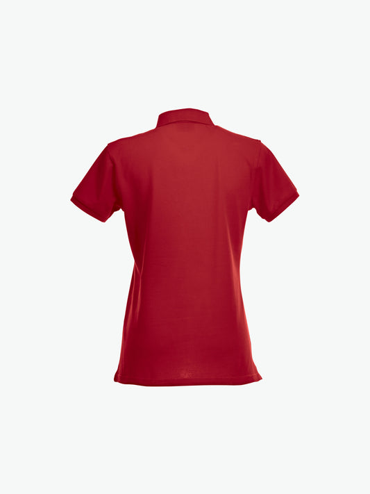 Clique Stretch Premium Polo Women - Rood Polo Dames Clique