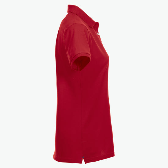 Clique Stretch Premium Polo Women - Rood Polo Dames Clique