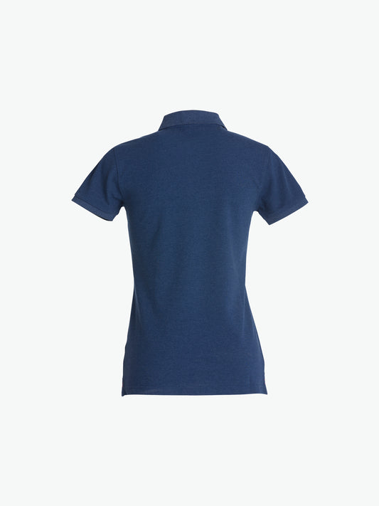 Clique Stretch Premium Polo Women - Blauwmelange Polo Dames Clique