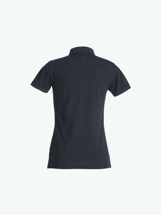 Clique Stretch Premium Polo Women - Antraciet Melange Polo Dames Clique