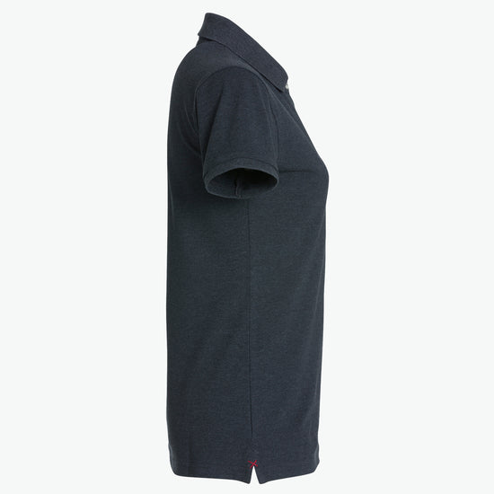 Clique Stretch Premium Polo Women - Antraciet Melange Polo Dames Clique