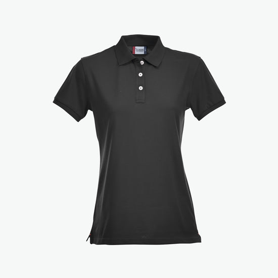 Clique Stretch Premium Polo Women - Zwart Polo Dames Clique XS