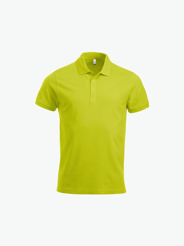 Clique Classic Lincoln S/S Polo - Signaalgroen Polo Clique XS