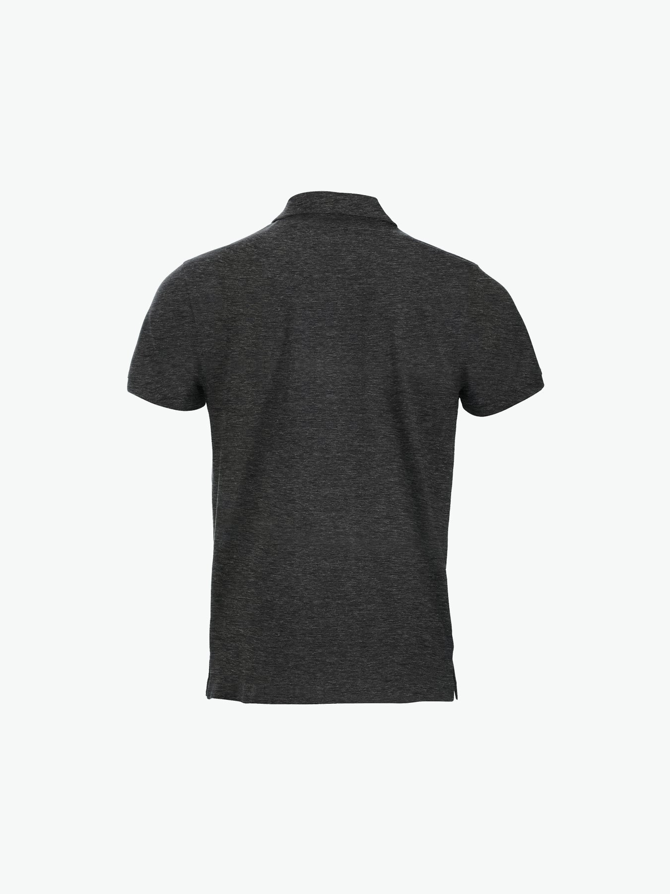 Clique Classic Lincoln S/S Polo - Antraciet Melange Polo Clique