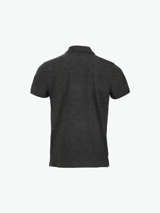 Clique Classic Lincoln S/S Polo - Antraciet Melange Polo Clique