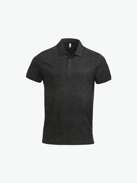Clique Classic Lincoln S/S Polo - Antraciet Melange Polo Clique XS